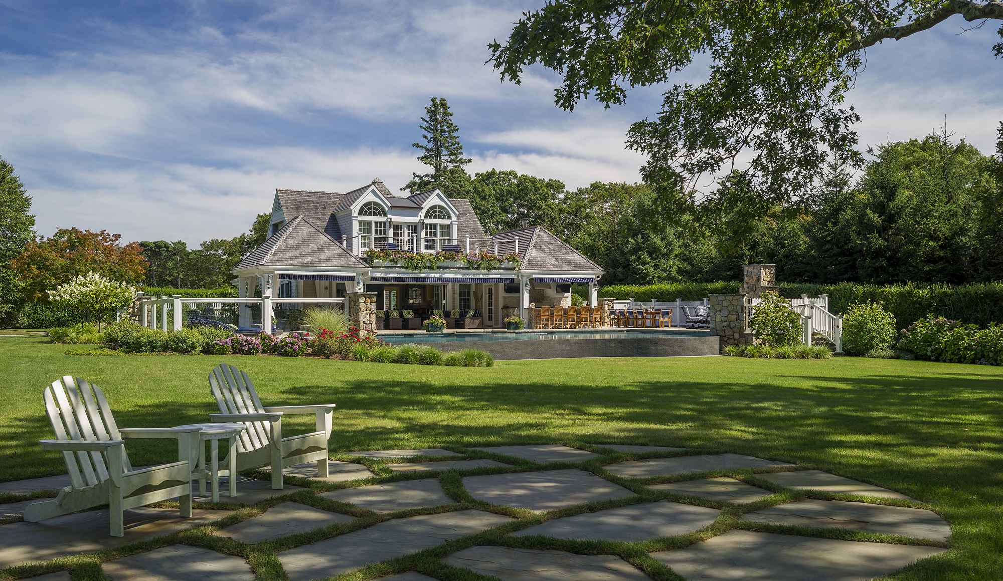 Osterville View to House